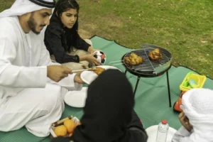 Cook Outside with Family 